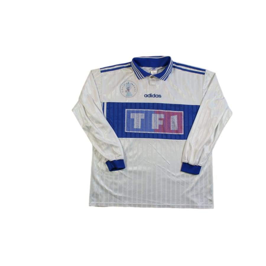 Maillot football rétro Coupe de France TF1 N°14 années 1990 - Adidas - Coupe de France