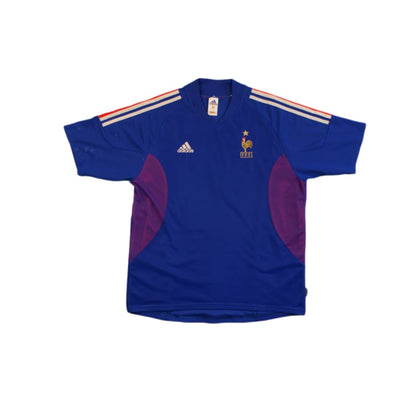 Maillot football rétro équipe de France domicile OPTIC 2000 2002-2003 - Adidas - Equipe de France