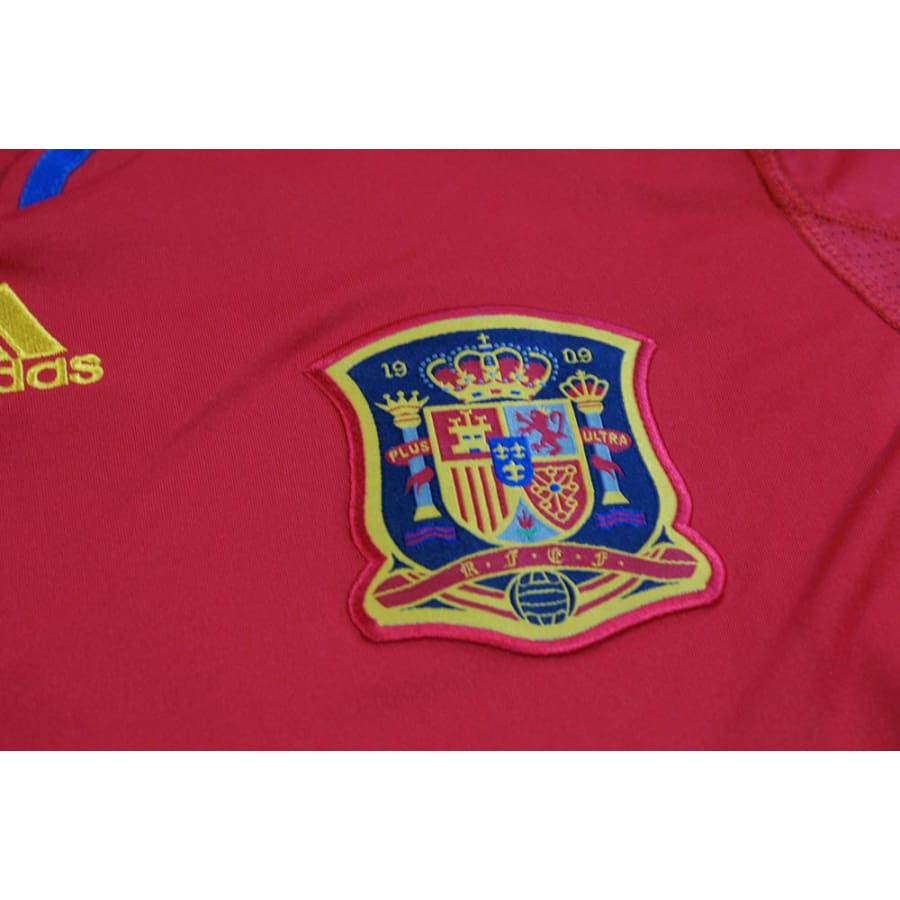 Maillot football rétro Espagne domicile N°7 DAVID VILLA 2010-2011 - Adidas - Espagne