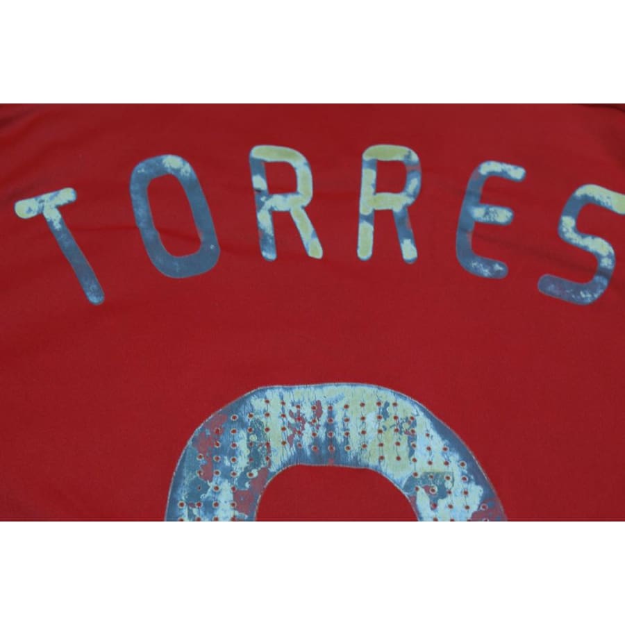 Maillot football rétro Espagne domicile N°9 TORRES 2008-2009 - Adidas - Espagne