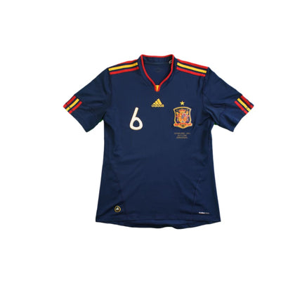 Maillot football rétro Espagne extérieur N°6 A.INIESTA 2010-2011 - Adidas - Espagne