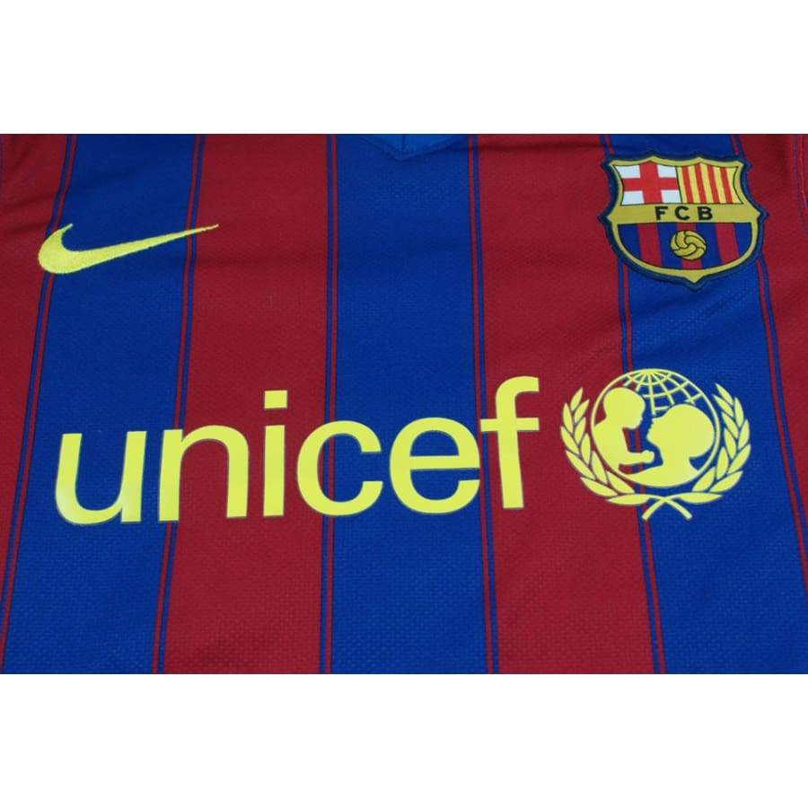 Maillot football rétro FC Barcelone domicile N°10 MESSI 2009-2010 - Nike - Bar