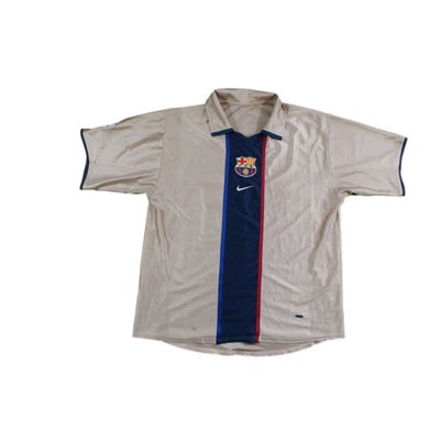 Maillot football rétro FC Barcelone extérieur 2001-2002 - Nike - Barcelone