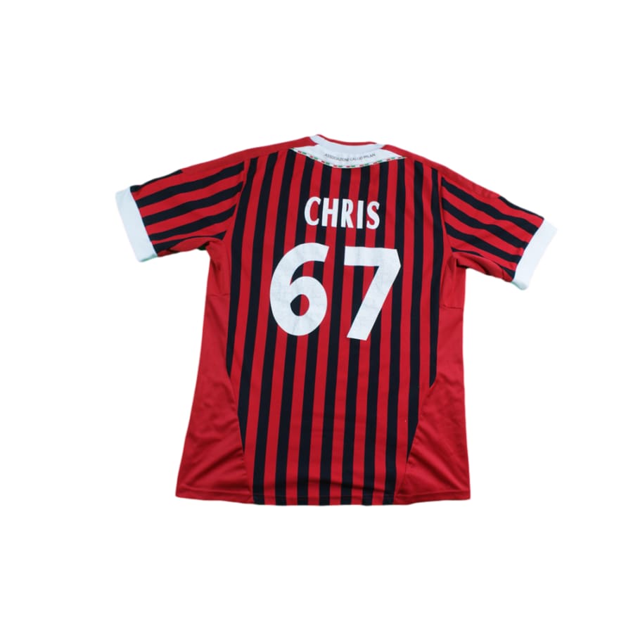 Maillot football rétro Milan AC domicile N°67 CHRIS 2011-2012 - Adidas - Milan AC