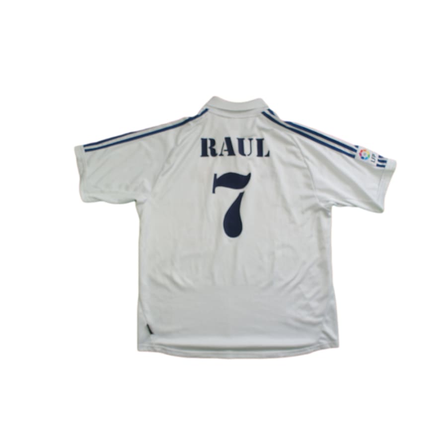 Maillot football rétro Real Madrid CF domicile N°7 RAUL 2001-2002 - Adidas - Real Madrid