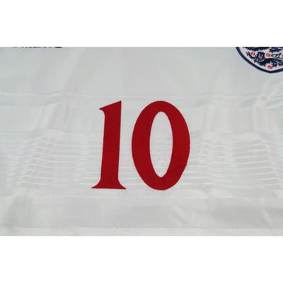 Maillot football vintage Angleterre domicile #10 OWEN 2000-2001 - Umbro - Angleterre