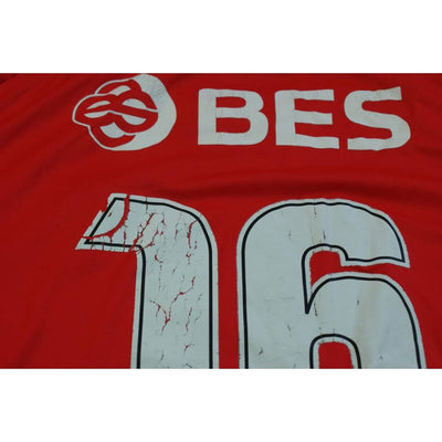 Maillot football vintage Benfica Lisbonne domicile N°16 2008-2009 - Adidas - Benfica Lisbonne