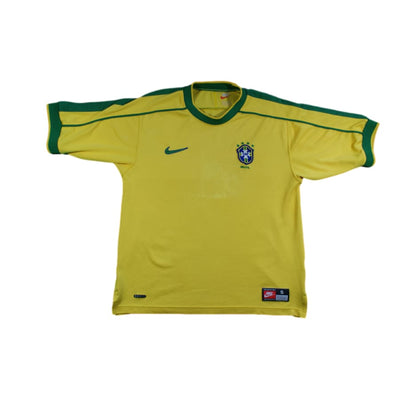 Maillot football vintage Brésil domicile 1998-1999 - Nike - Brésil