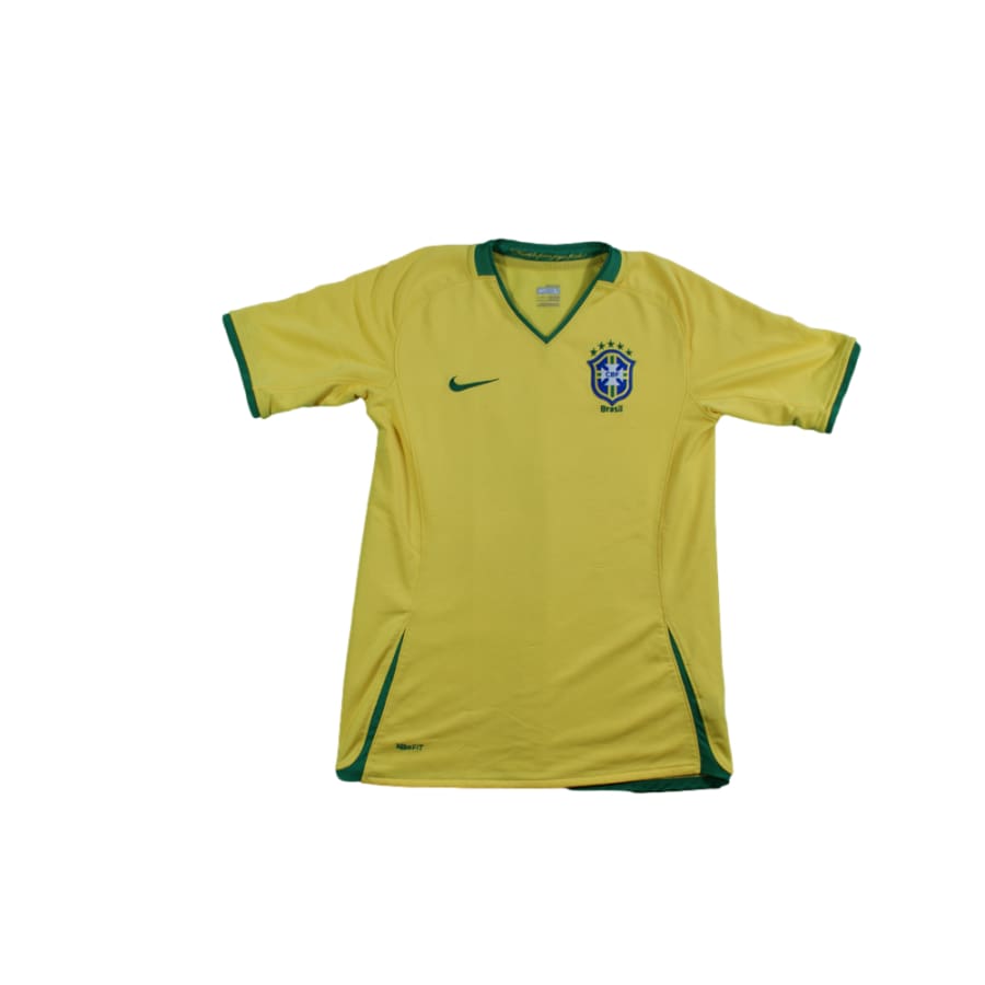 Maillot football vintage Brésil domicile enfant 2007-2008 - Nike - Brésil