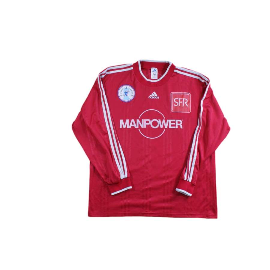 Maillot football vintage Coupe de France Manpower N°6 années 2000 - Adidas - Coupe de France