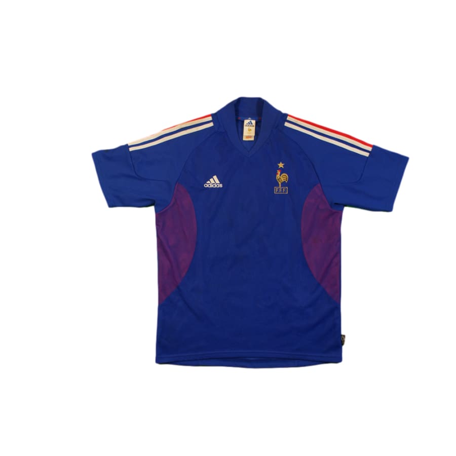 Maillot football vintage domicile Equipe de France N°10 ZIDANE 2002-2003 - Adidas - Equipe de France