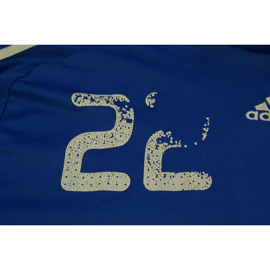 Maillot football vintage équipe de France domicile N°22 RIBERY 2008-2009 - Adidas - Equipe de France