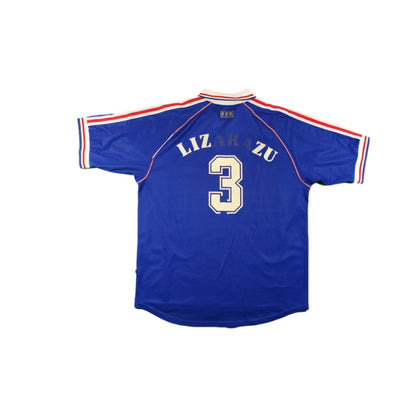 Maillot football vintage équipe de France domicile N°3 Lizarazu 1998-1999 - Adidas - Equipe de France