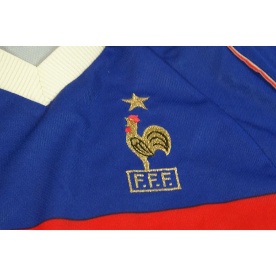 Maillot football vintage équipe de France domicile N°3 Lizarazu 1998-1999 - Adidas - Equipe de France