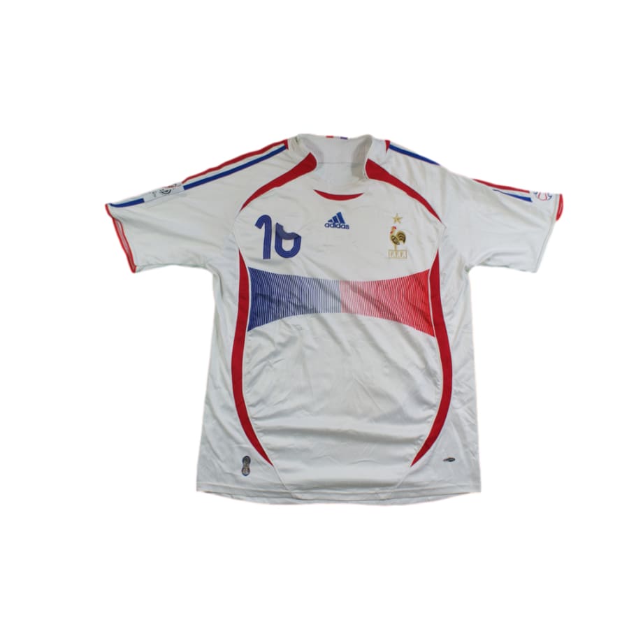 Maillot football vintage Equipe de France extérieur N°10 ZIDANE 2006-2007 - Adidas - Equipe de France