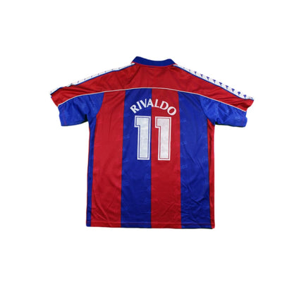 Maillot football vintage FC Barcelone domicile N°11 RIVALDO 1993-1994 - Kappa - Barcelone