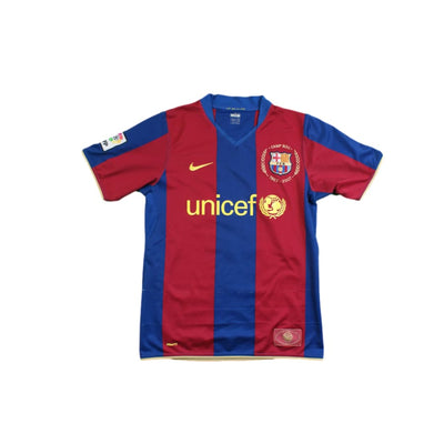 Maillot football vintage FC Barcelone domicile N°19 MESSI 2007-2008 - Nike - Barcelone