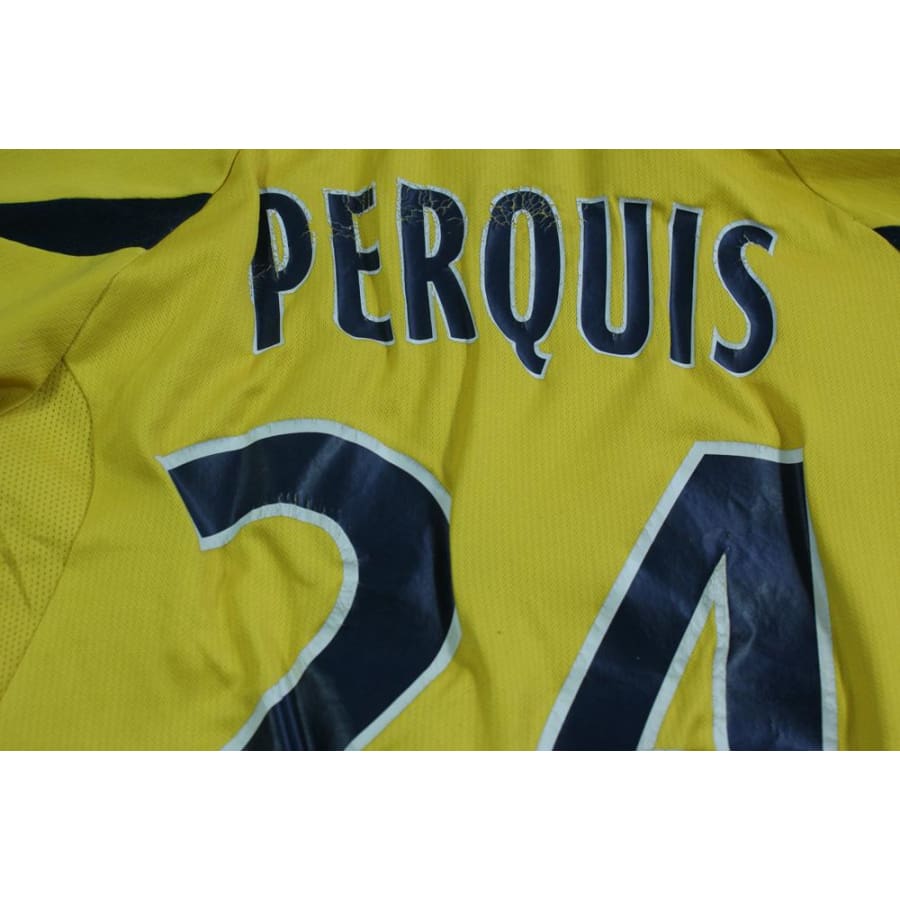 Maillot football vintage FC Sochaux enfant domicile N°24 PERQUIS 2010-2011 - Lotto - FC Sochaux-Montbéliard