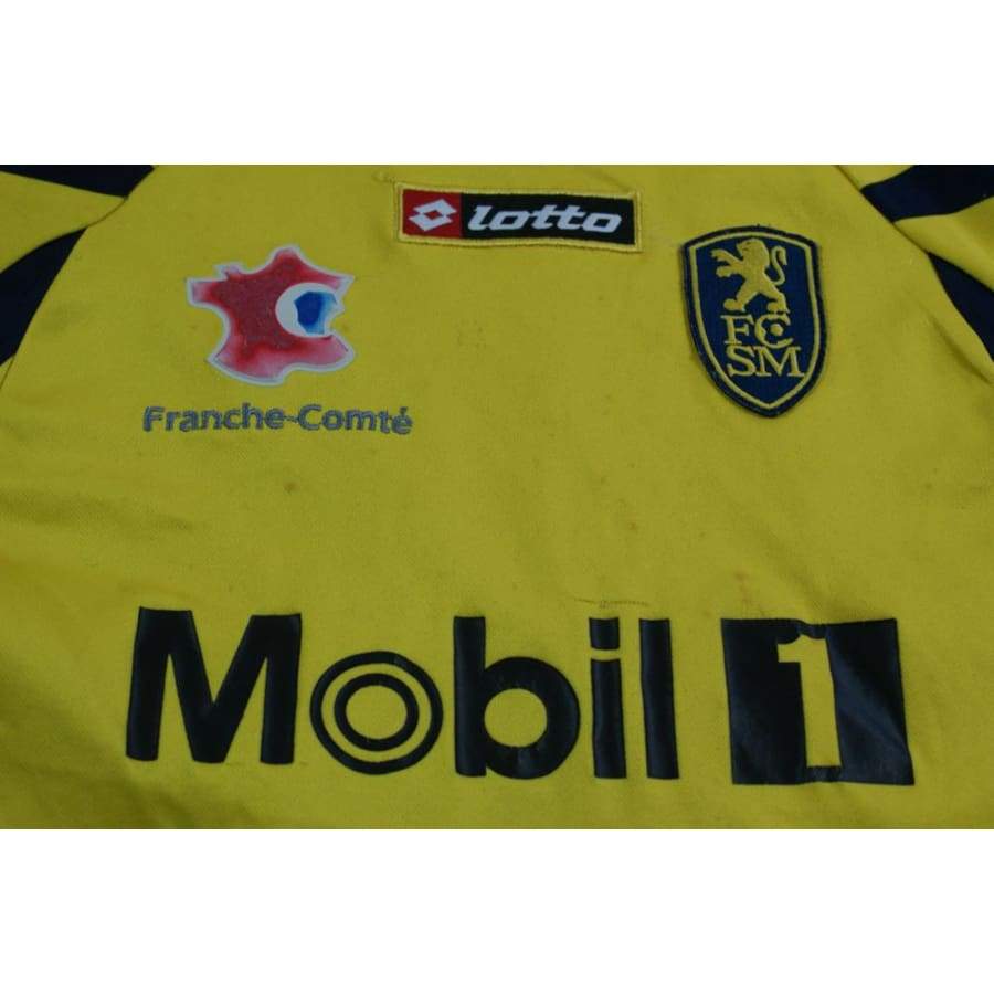 Maillot football vintage FC Sochaux-Montbéliard enfant domicile N°12 ISABEY 2007-2008 - Lotto - FC Sochaux-Montbéliard