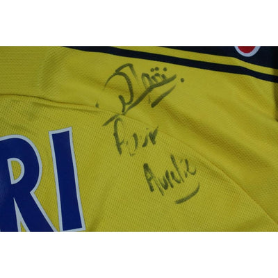 Maillot football vintage FC Sochaux-Montbéliard domicile N°26 Zaïri dédicacé 2002-2003 - Champion - FC Sochaux-Montbéliard