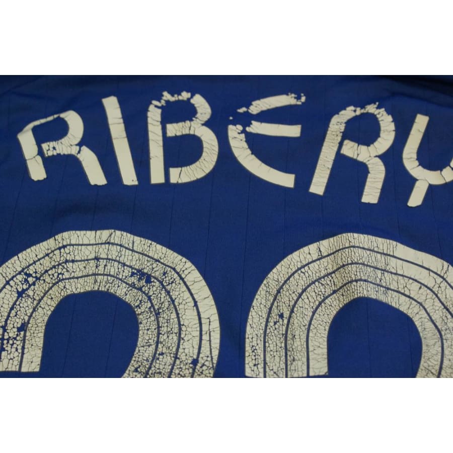 Maillot football vintage France domicile N°22 RIBERY 2006-2007 - Adidas - Equipe de France