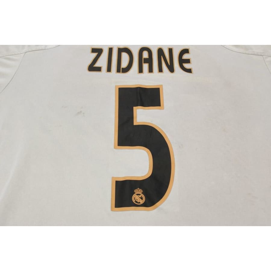 Maillot football vintage Real Madrid domicile N°5 ZIDANE 2002-2003 - Adidas - Real Madrid