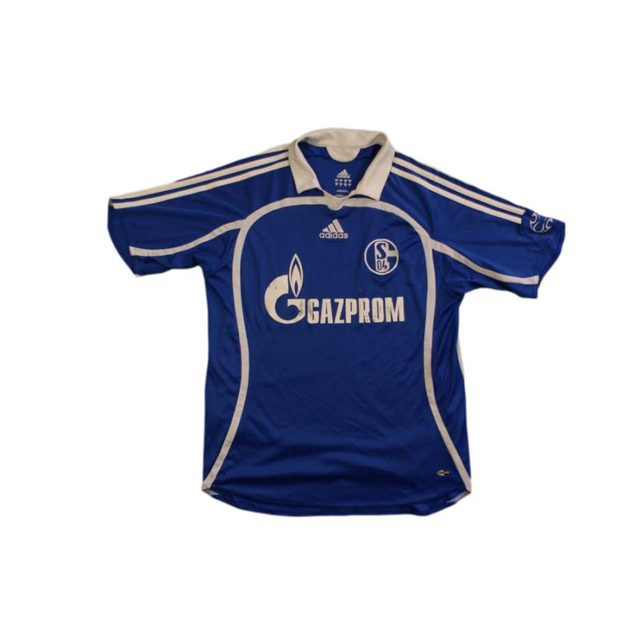 Maillot football vintage Schalke 04 domicile 2007-2008 - Adidas - Autres championnats