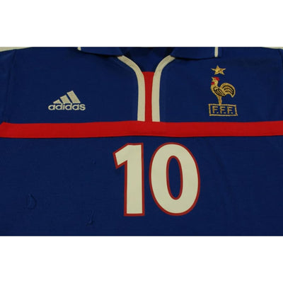 Maillot France rétro domicile N°10 ZIDANE 2000-2001 - Adidas - Equipe de France