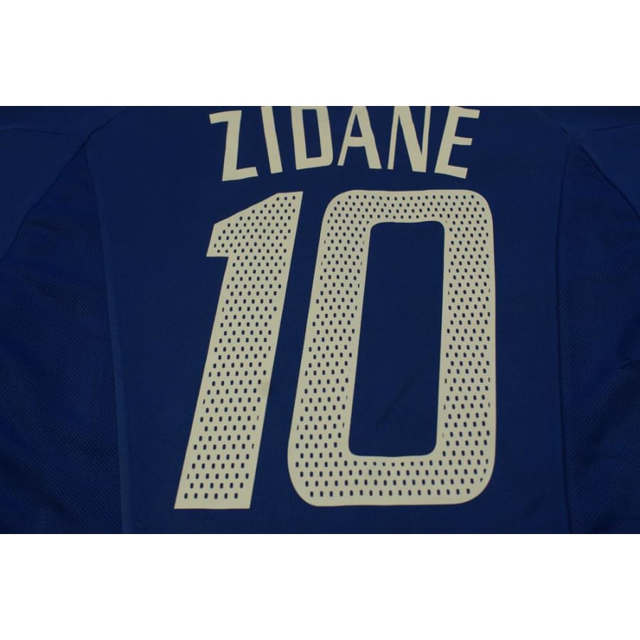 Maillot France rétro domicile N°10 ZIDANE 2002-2003 - Adidas - Equipe de France