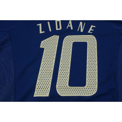 Maillot France rétro domicile N°10 ZIDANE 2002-2003 - Adidas - Equipe de France