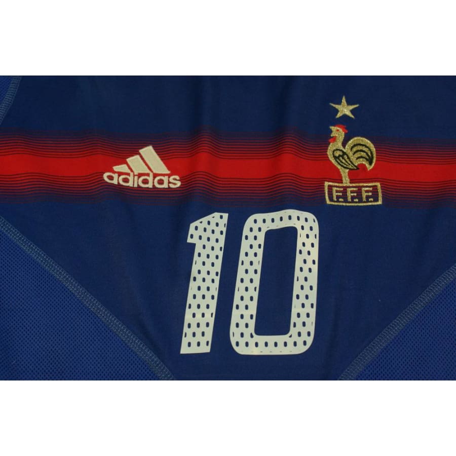 Maillot France rétro domicile N°10 ZIDANE 2004-2005 - Adidas - Equipe de France