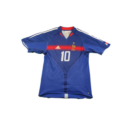 Maillot France rétro domicile N°10 ZIDANE 2004-2005 - Adidas - Equipe de France