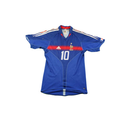 Maillot France rétro domicile N°10 ZIDANE 2004-2005 - Adidas - Equipe de France