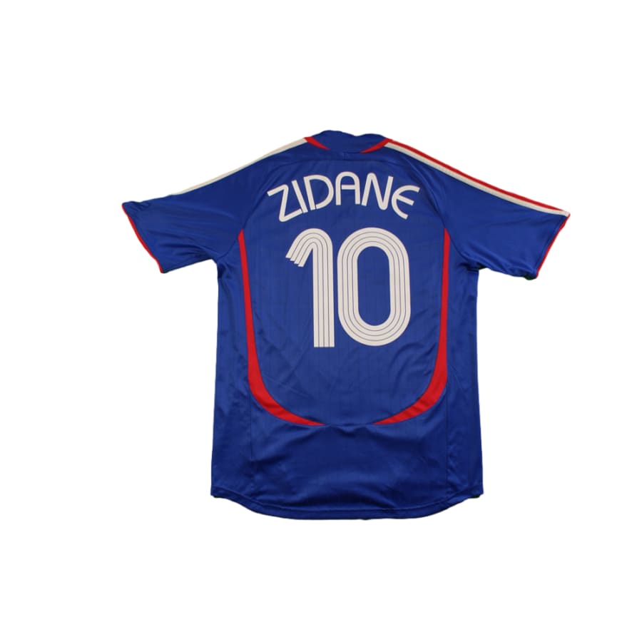 Maillot France rétro domicile N°10 ZIDANE 2006-2007 - Adidas - Equipe de France