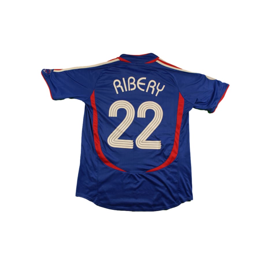 Maillot France rétro domicile N°22 RIBERY 2006-2007 - Adidas - Equipe de France