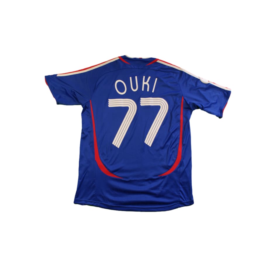 Maillot France rétro domicile N°77 Ouki 2006-2007 - Adidas - Equipe de France