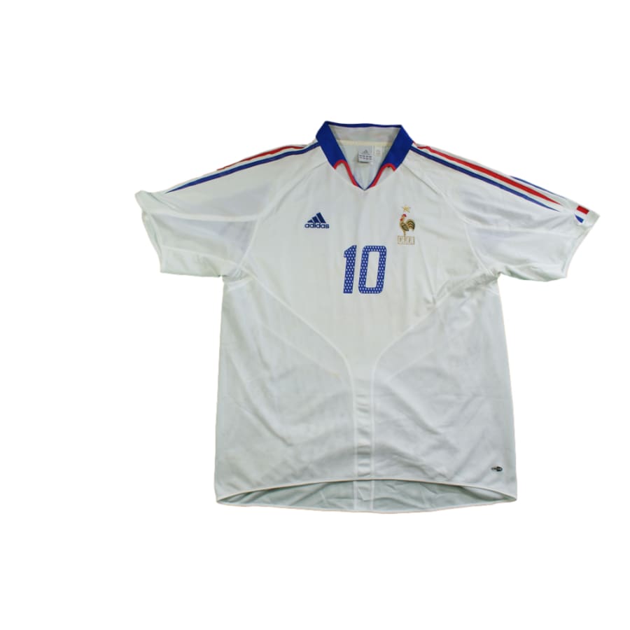 Maillot France rétro extérieur N°10 ZIDANE 2004-2005 - Adidas - Equipe de France