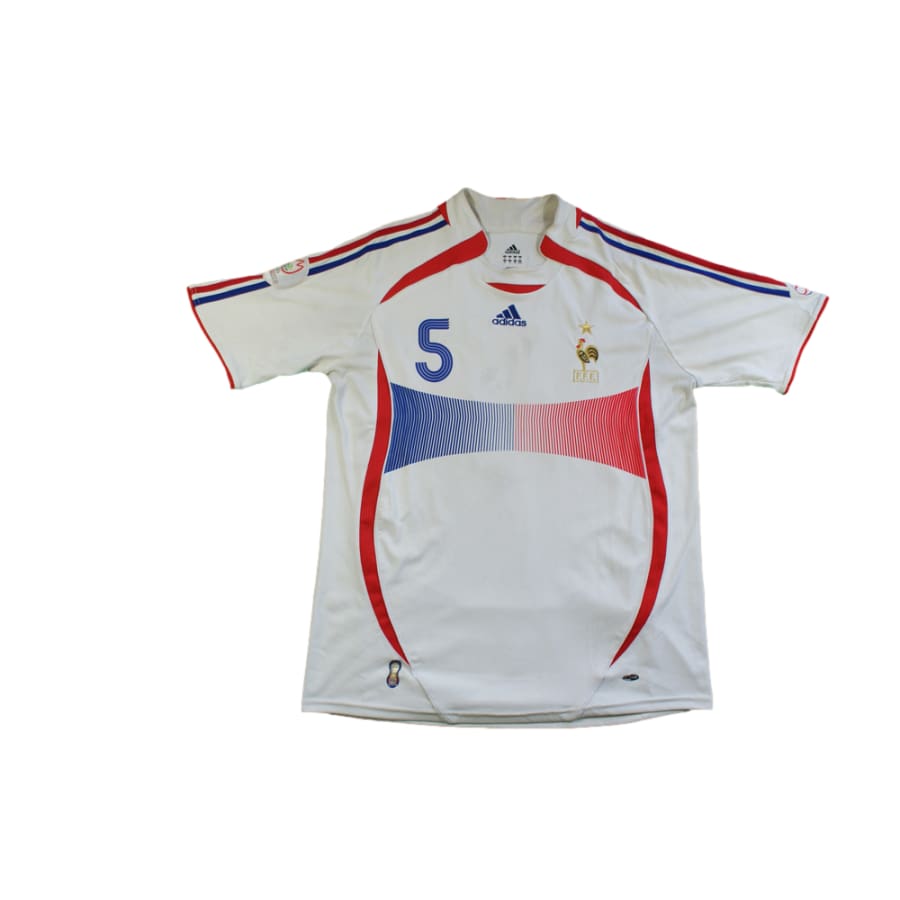 Maillot France rétro extérieur N°5 MIKY 2006-2007 - Adidas - Equipe de France