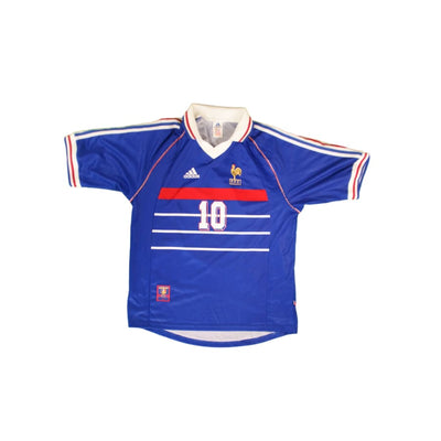 Maillot France vintage domicile #10 Zidane 1997-1998 - Adidas - Equipe de France