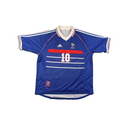 Maillot France vintage domicile N°10 ZIDANE 1997-1998 - Adidas - Equipe de France