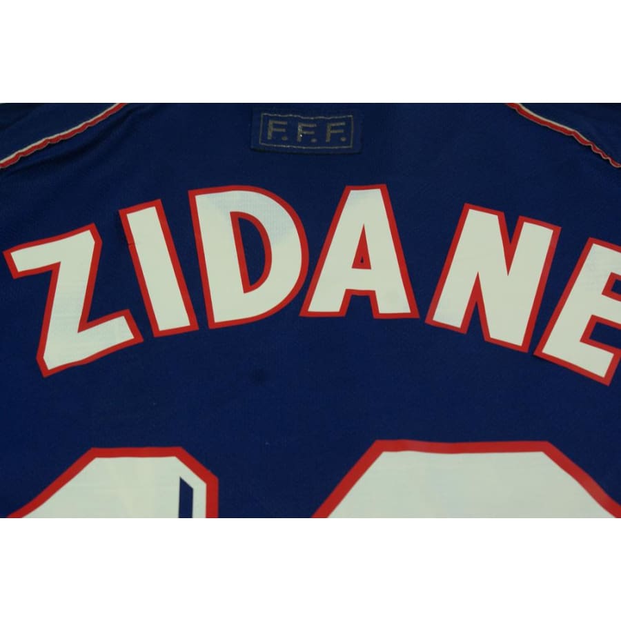 Maillot France vintage domicile N°10 ZIDANE 1997-1998 - Adidas - Equipe de France