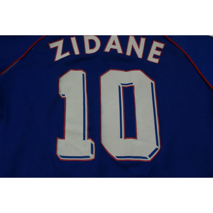 Maillot France vintage domicile N°10 ZIDANE 1998-1999 - Adidas - Equipe de France