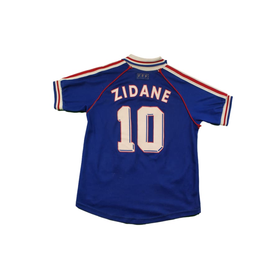 Maillot France vintage domicile N°10 ZIDANE 1998-1999 - Adidas - Equipe de France