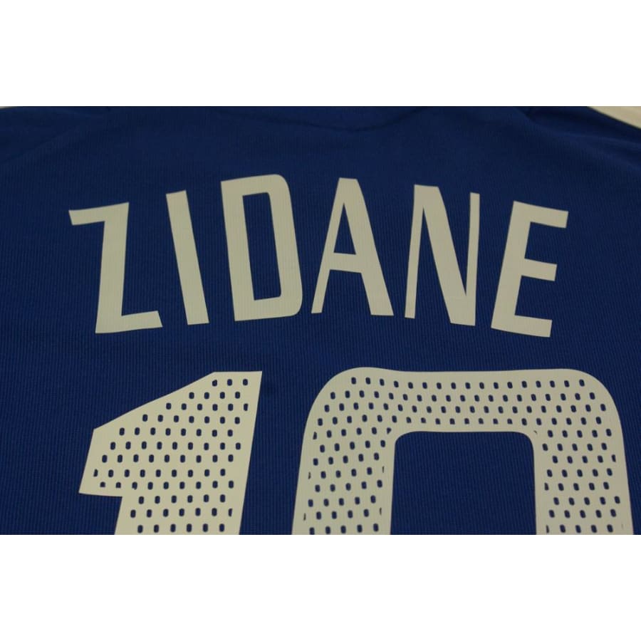 Maillot France vintage domicile N°10 ZIDANE 2002-2003 - Adidas - Equipe de France