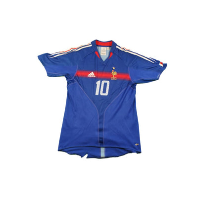 Maillot France vintage domicile N°10 ZIDANE 2004-2005 - Adidas - Equipe de France