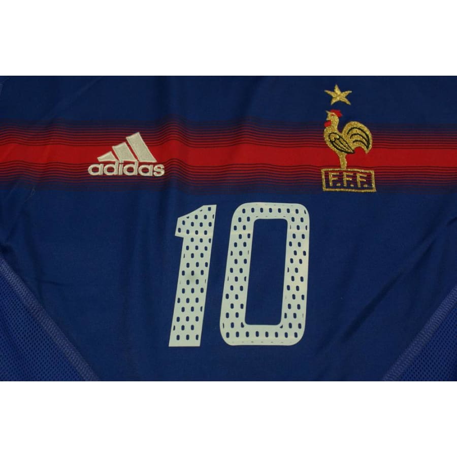 Maillot France vintage domicile N°10 ZIDANE 2004-2005 - Adidas - Equipe de France