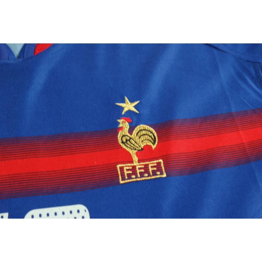 Maillot France vintage domicile N°10 ZIDANE 2004-2005 - Adidas - Equipe de France