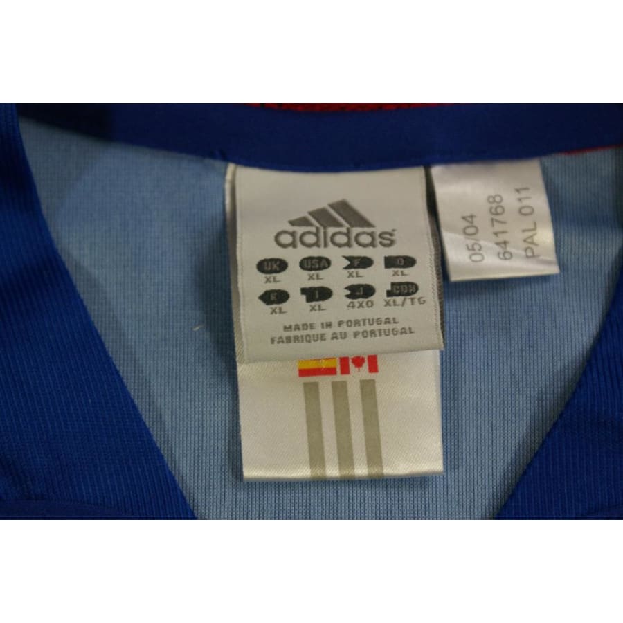 Maillot France vintage domicile N°10 ZIDANE 2004-2005 - Adidas - Equipe de France