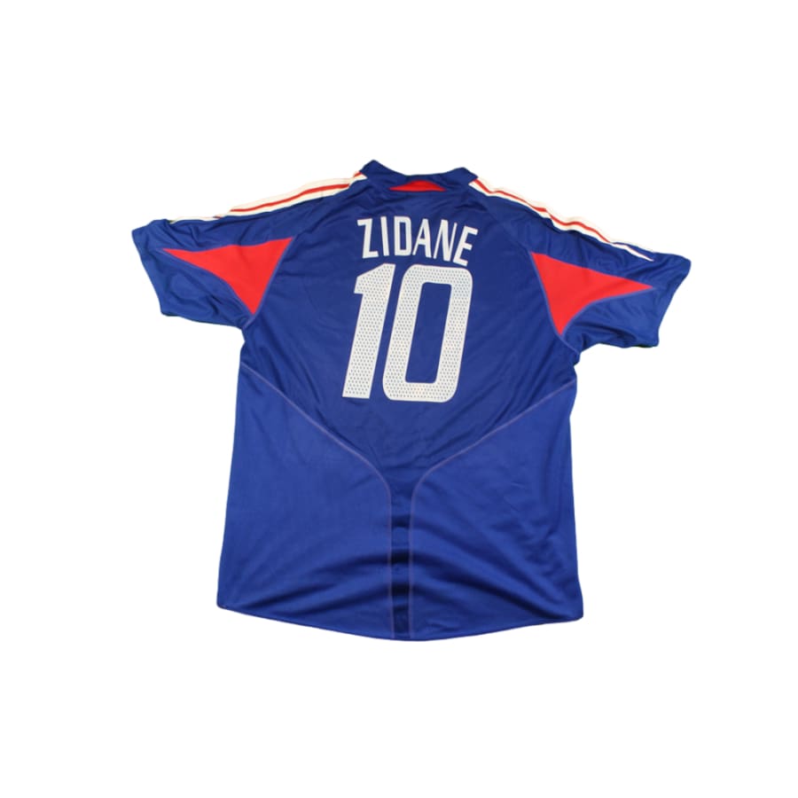 Maillot France vintage domicile N°10 ZIDANE 2004-2005 - Adidas - Equipe de France