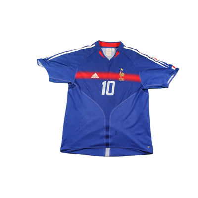 Maillot France vintage domicile N°10 ZIDANE 2004-2005 - Adidas - Equipe de France